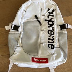 Supreme SS17 white backpack